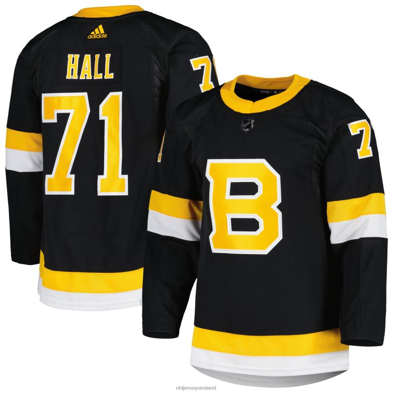 NHL Men Boston Bruins Taylor Hall Adidas Black Primegreen Authentic Pro Alternate Player Jersey D002V1239 Clothing