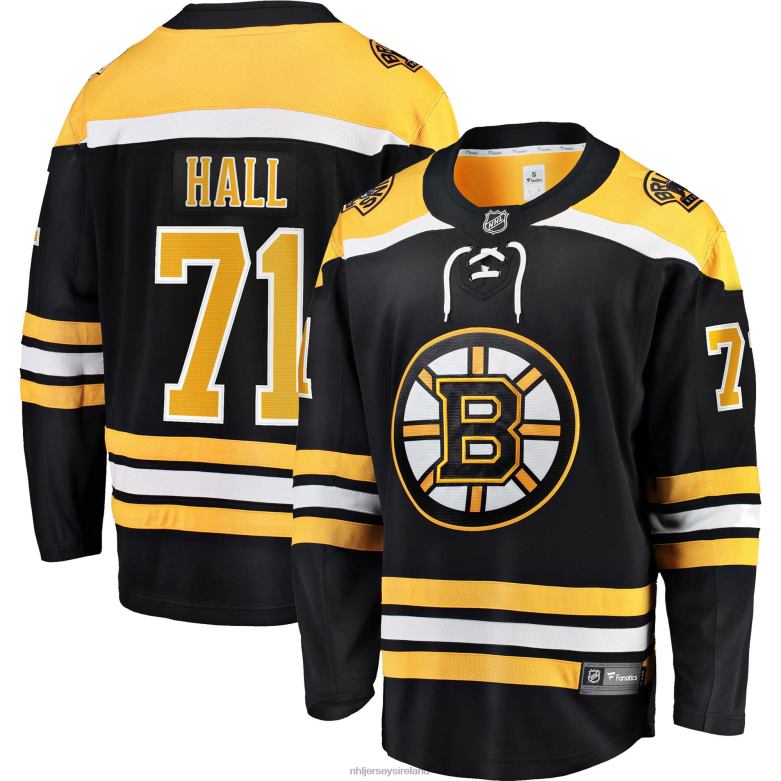 NHL Men Boston Bruins Taylor Hall Fanatics Branded Black Home Premier Breakaway Player Jersey D002V409 Clothing