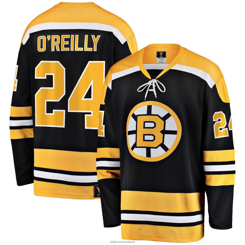 NHL Men Boston Bruins Terry OReilly Fanatics Branded Black Premier Breakaway Retired Player Jersey D002V1615 Clothing