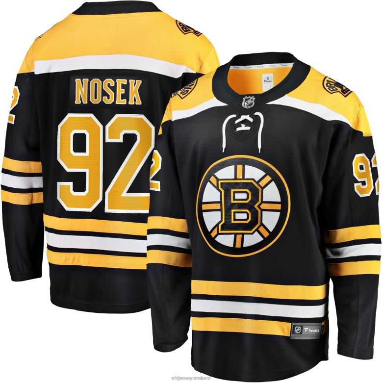 NHL Men Boston Bruins Tomas Nosek Fanatics Branded Black Home Breakaway Player Jersey D002V2296 Clothing