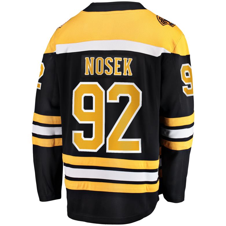 NHL Men Boston Bruins Tomas Nosek Fanatics Branded Black Home Breakaway Player Jersey D002V2296 Clothing