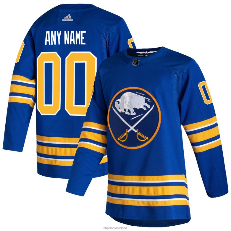 NHL Men Buffalo Sabres Adidas Royal 2020/21 Home Authentic Custom Jersey D002V130 Clothing