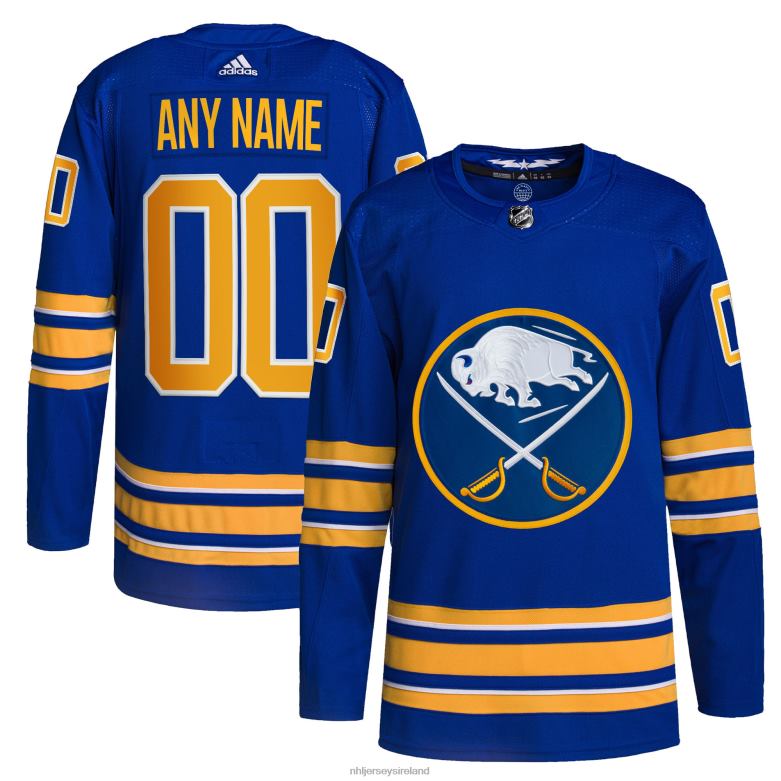 NHL Men Buffalo Sabres Adidas Royal Home Authentic Pro Custom Jersey D002V2104 Clothing
