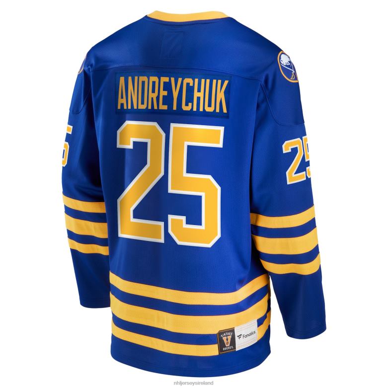 NHL Men Buffalo Sabres Dave Andreychuk Fanatics Branded Royal Breakaway Retired Player Jersey D002V1047 Clothing