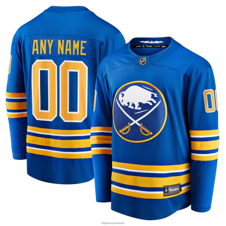 NHL Men Buffalo Sabres Fanatics Branded Royal 2020/21 Home Breakaway Custom Jersey D002V427 Clothing