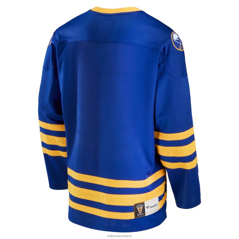 NHL Men Buffalo Sabres Fanatics Branded Royal Premier Breakaway Heritage Jersey D002V465 Clothing