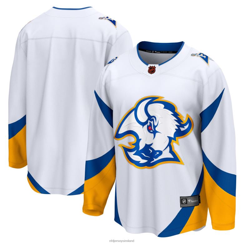 NHL Men Buffalo Sabres Fanatics Branded White Special Edition 20 Breakaway Blank Jersey D002V1577 Clothing