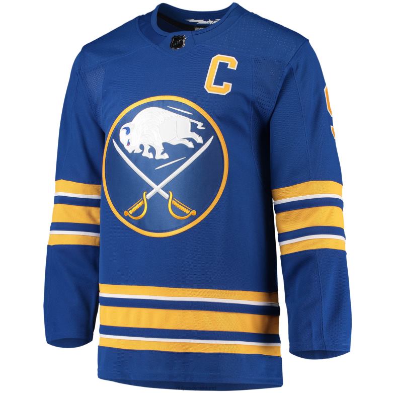 NHL Men Buffalo Sabres Jack Eichel Adidas Royal Home Captain Patch Primegreen Authentic Pro Player Jersey D002V859 Clothing