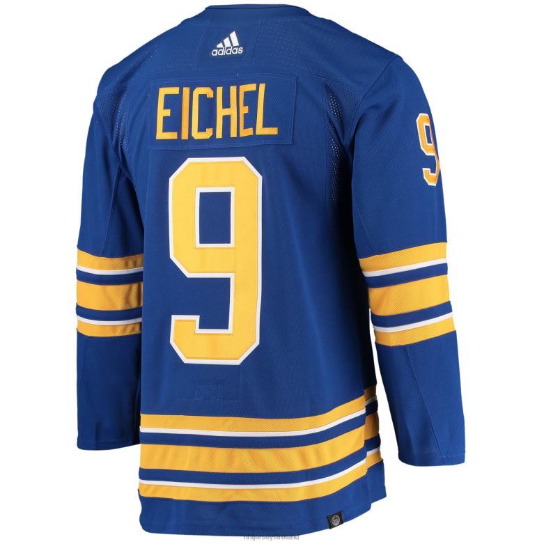 NHL Men Buffalo Sabres Jack Eichel Adidas Royal Home Captain Patch Primegreen Authentic Pro Player Jersey D002V859 Clothing