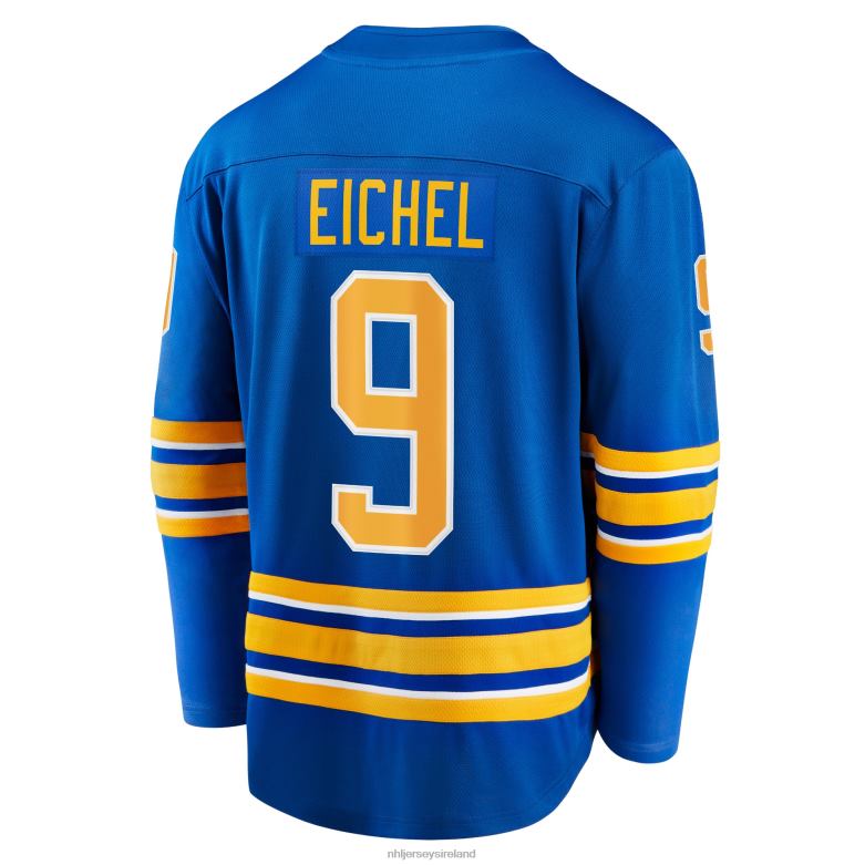 NHL Men Buffalo Sabres Jack Eichel Fanatics Branded Royal Home Premier Breakaway Player Jersey D002V1140 Clothing
