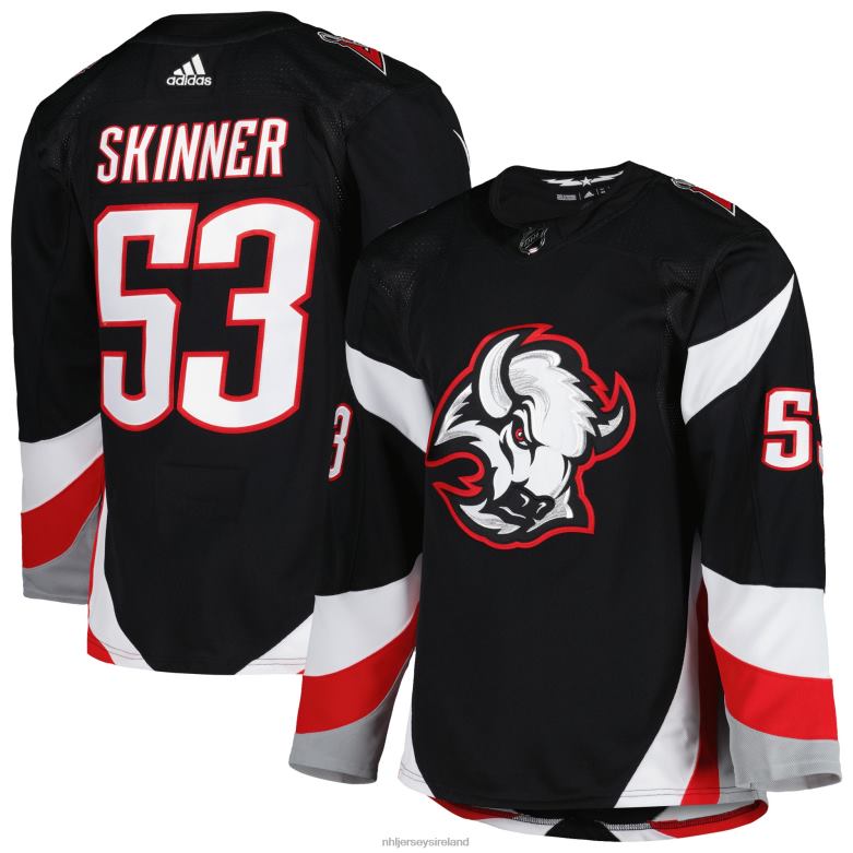NHL Men Buffalo Sabres Jeff Skinner Adidas Black Alternate Authentic Pro Primegreen Player Jersey D002V111 Clothing
