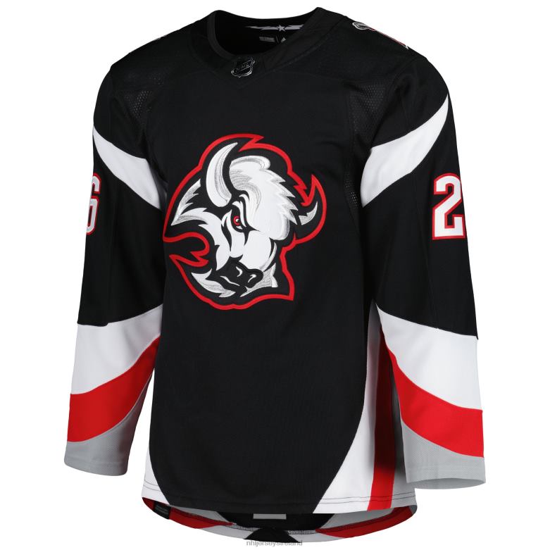 NHL Men Buffalo Sabres Rasmus Dahlin Adidas Black Alternate Authentic Pro Primegreen Player Jersey D002V40 Clothing