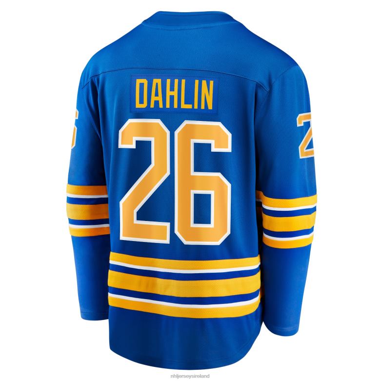 NHL Men Buffalo Sabres Rasmus Dahlin Fanatics Branded Royal Home Premier Breakaway Player Jersey D002V113 Clothing