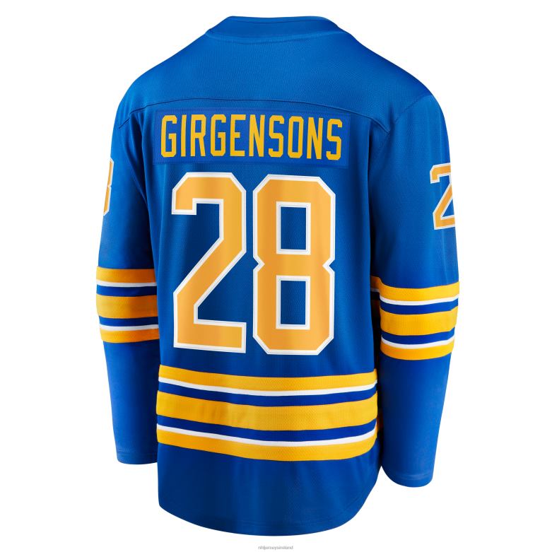 NHL Men Buffalo Sabres Zemgus Girgensons Fanatics Branded Royal Home Breakaway Player Jersey D002V1440 Clothing