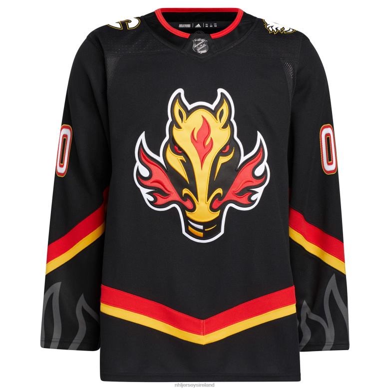 NHL Men Calgary Flames Adidas Black Alternate Primegreen Authentic Pro Custom Jersey D002V1938 Clothing
