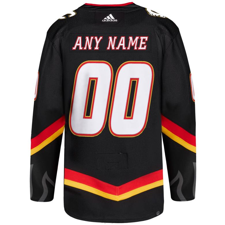 NHL Men Calgary Flames Adidas Black Alternate Primegreen Authentic Pro Custom Jersey D002V1938 Clothing