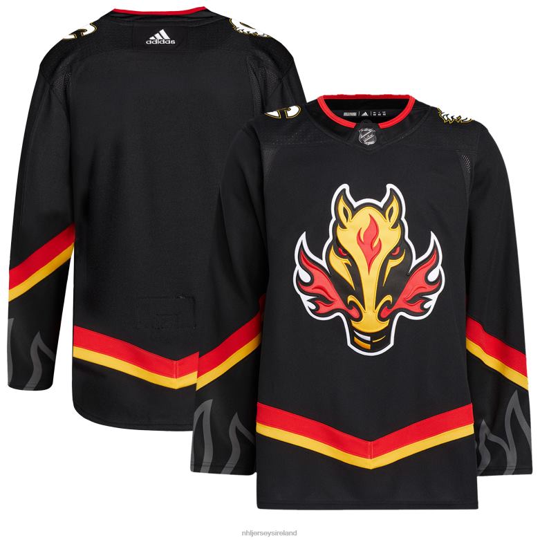 NHL Men Calgary Flames Adidas Black Alternate Primegreen Authentic Pro Jersey D002V559 Clothing