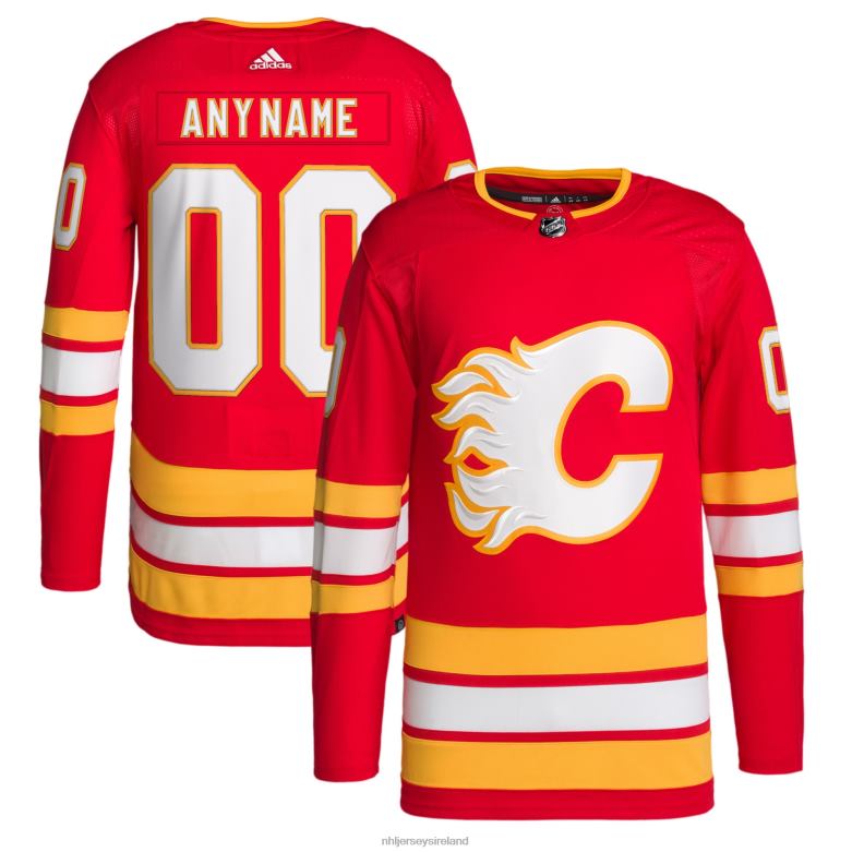 NHL Men Calgary Flames Adidas Red 2020/21 Home Primegreen Authentic Pro Custom Jersey D002V2152 Clothing