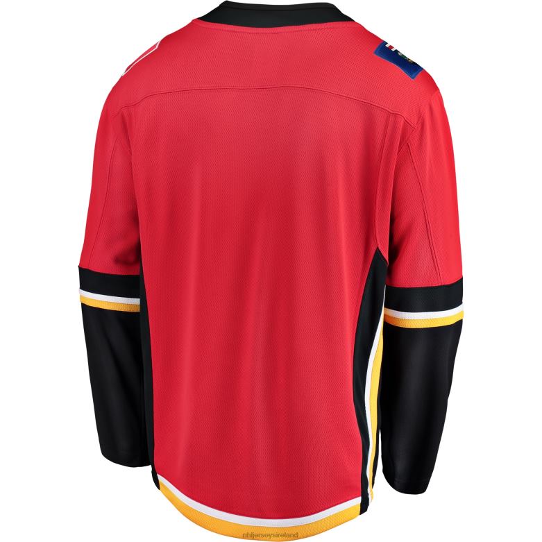 NHL Men Calgary Flames Fanatics Branded Red/Black Premier Breakaway Alternate Jersey D002V1637 Clothing