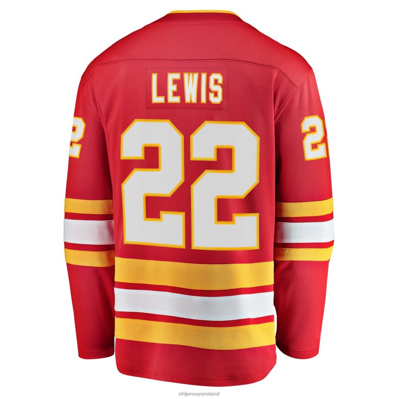 NHL Men Calgary Flames Trevor Lewis Fanatics Branded Red Home Breakaway Player Jersey D002V2198 Clothing