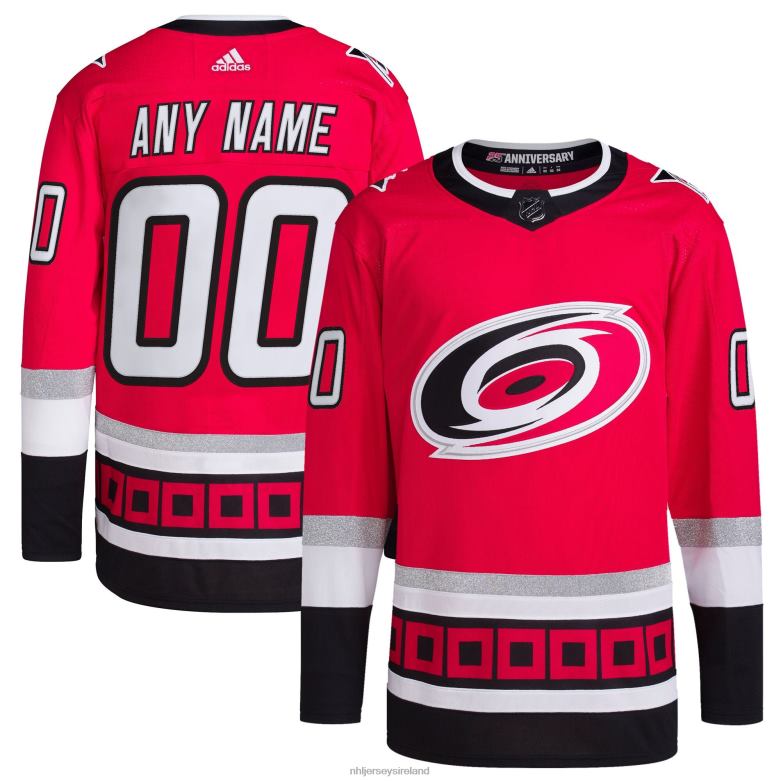 NHL Men Carolina Hurricanes Adidas Red 25Th Anniversary Primegreen Authentic Pro Custom Jersey D002V2438 Clothing