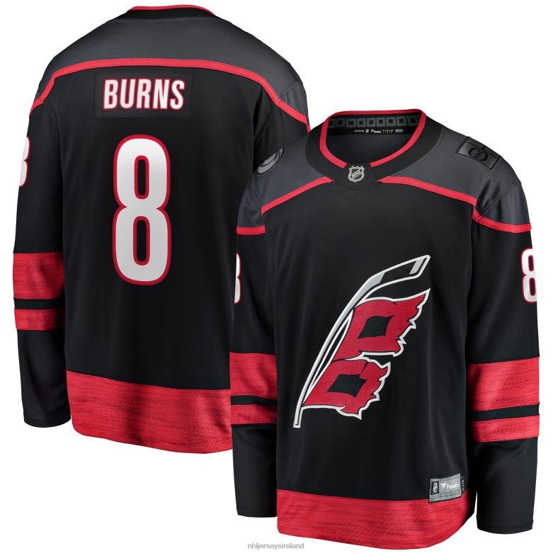 NHL Men Carolina Hurricanes Brent Burns Fanatics Branded Black Home Breakaway Player Jersey D002V618 Clothing