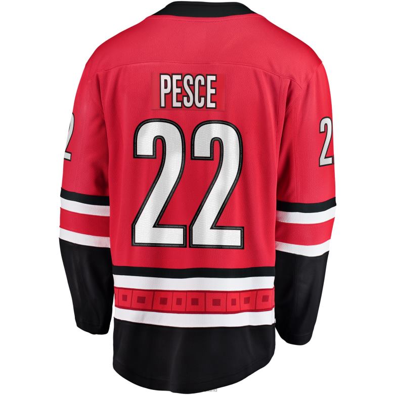 NHL Men Carolina Hurricanes Brett Pesce Fanatics Branded Red Breakaway Player Jersey D002V1488 Clothing