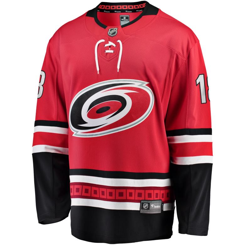 NHL Men Carolina Hurricanes Derek Stepan Fanatics Branded Red Home Breakaway Player Jersey D002V2365 Clothing