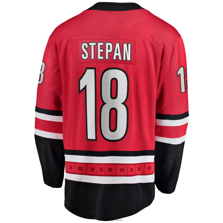 NHL Men Carolina Hurricanes Derek Stepan Fanatics Branded Red Home Breakaway Player Jersey D002V2365 Clothing