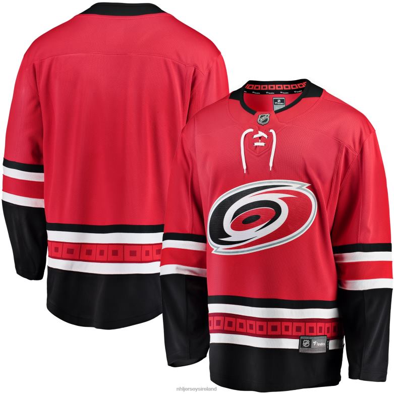 NHL Men Carolina Hurricanes Fanatics Branded Red Breakaway Home Jersey D002V305 Clothing