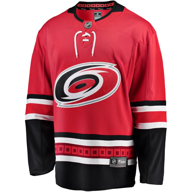 NHL Men Carolina Hurricanes Fanatics Branded Red Breakaway Home Jersey D002V305 Clothing