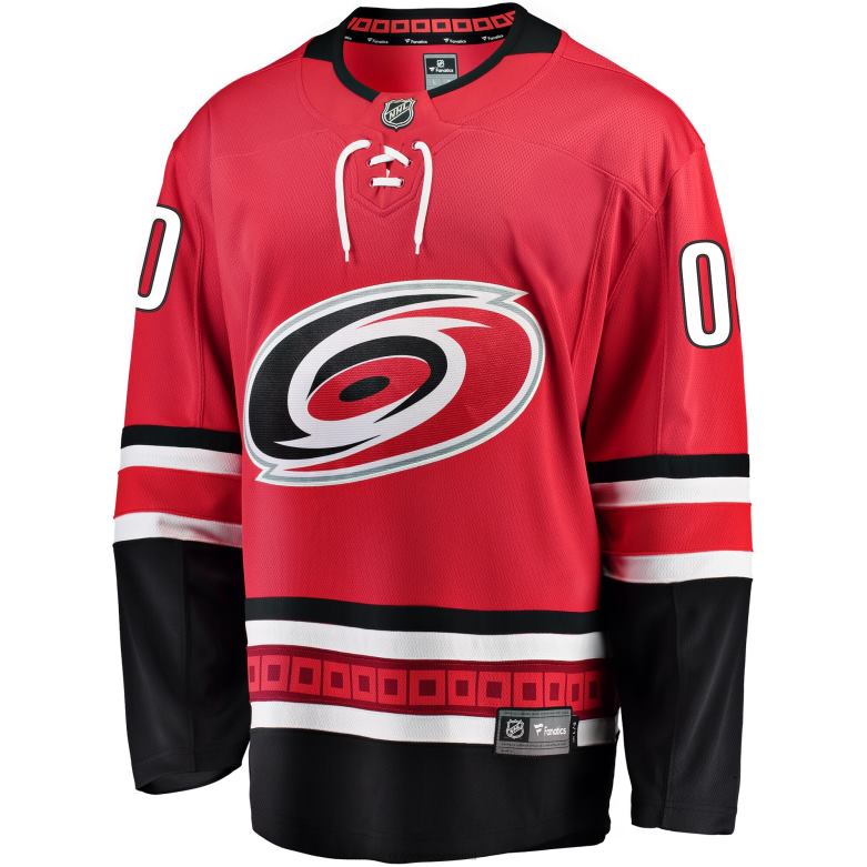 NHL Men Carolina Hurricanes Fanatics Branded Red Home Breakaway Custom Jersey D002V446 Clothing