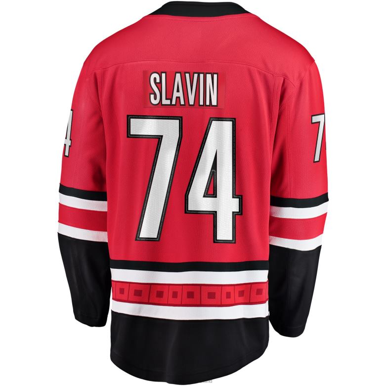 NHL Men Carolina Hurricanes Jaccob Slavin Fanatics Branded Red Breakaway Player Jersey D002V2172 Clothing