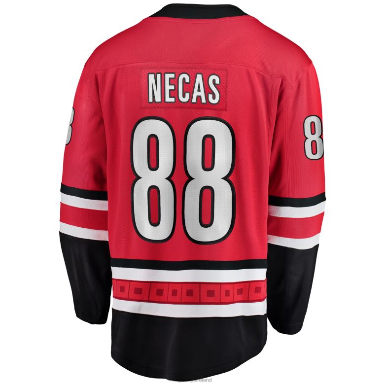 NHL Men Carolina Hurricanes Martin Necas Fanatics Branded Red Home Breakaway Player Jersey D002V1608 Clothing