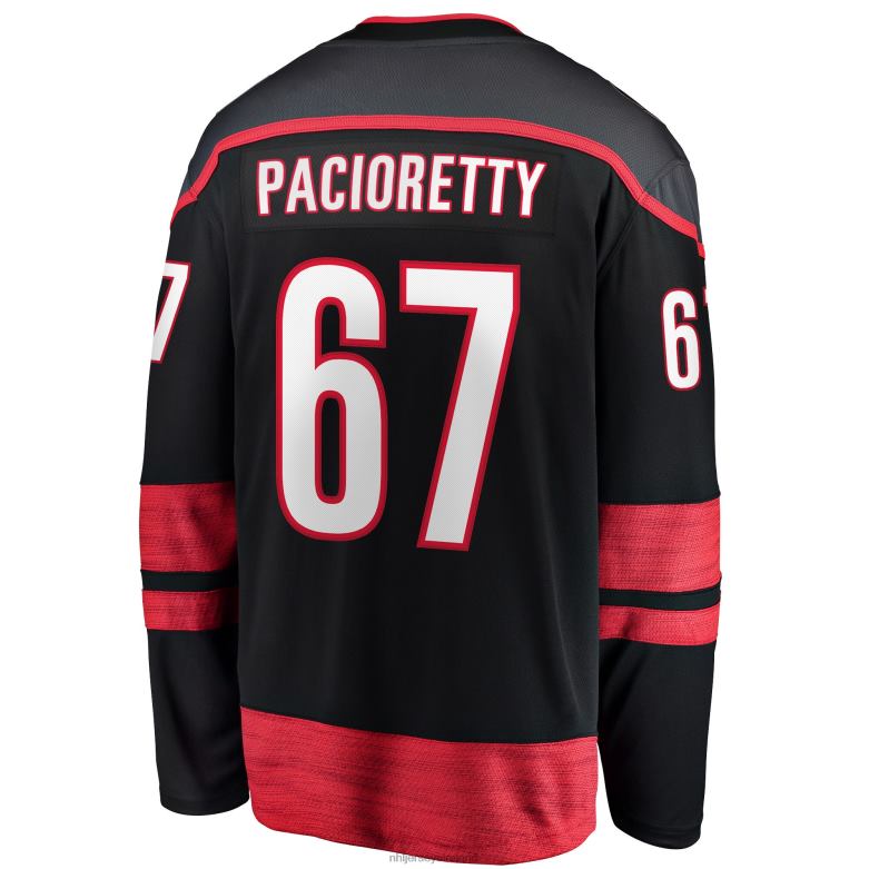 NHL Men Carolina Hurricanes Max Pacioretty Fanatics Branded Black Home Breakaway Player Jersey D002V2346 Clothing