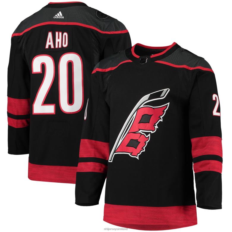 NHL Men Carolina Hurricanes Sebastian Aho Adidas Black Alternate Primegreen Authentic Pro Player Jersey D002V116 Clothing