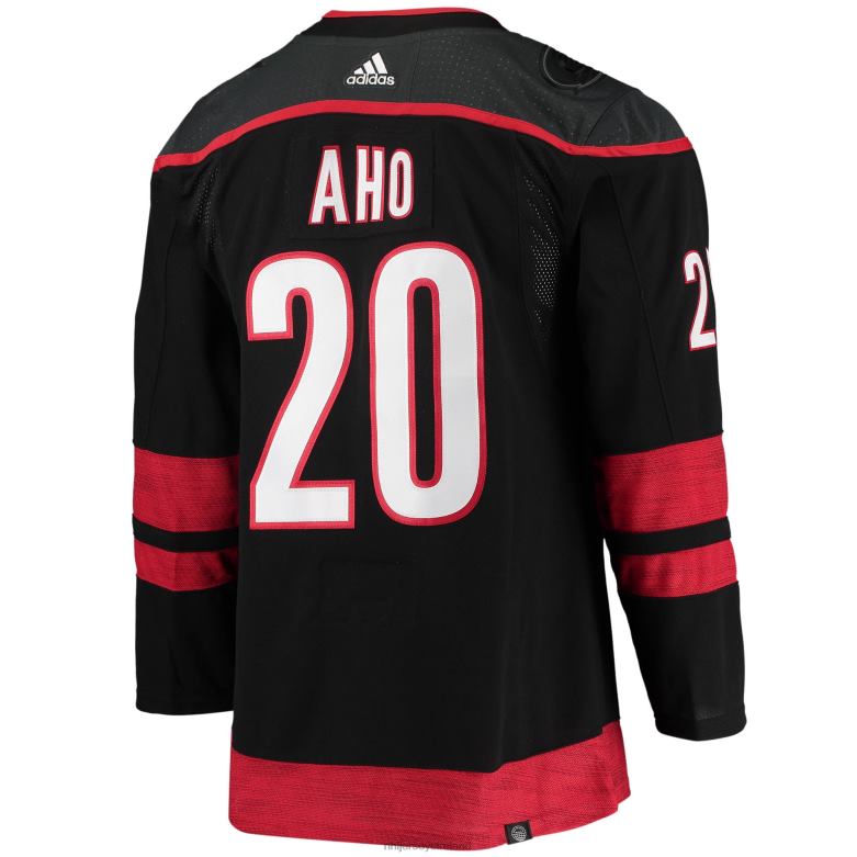NHL Men Carolina Hurricanes Sebastian Aho Adidas Black Alternate Primegreen Authentic Pro Player Jersey D002V116 Clothing
