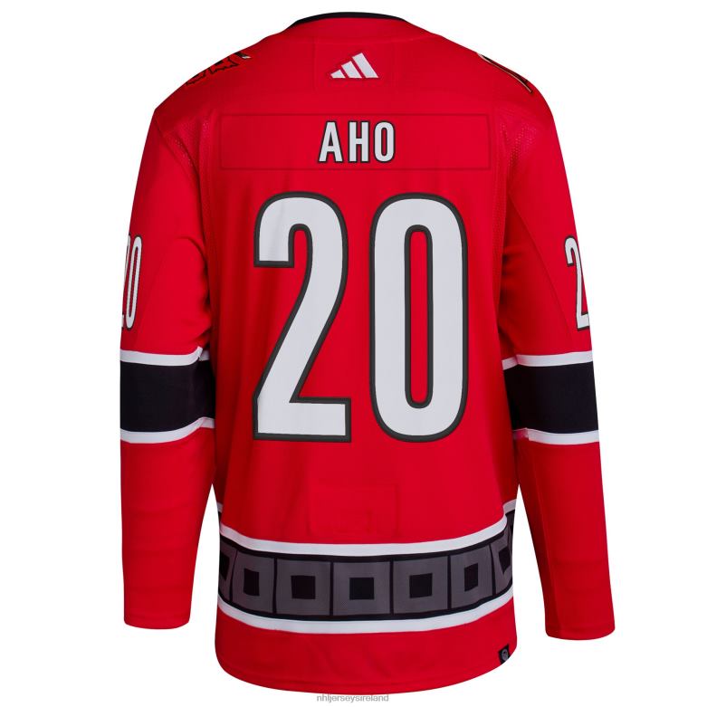NHL Men Carolina Hurricanes Sebastian Aho Adidas Red Reverse Retro 20 Authentic Player Jersey D002V279 Clothing