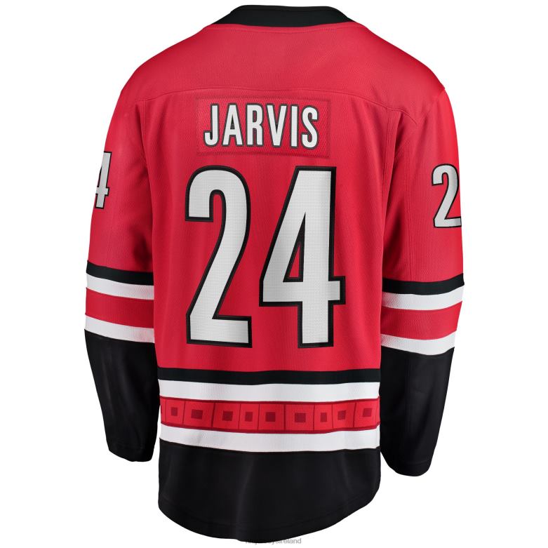 NHL Men Carolina Hurricanes Seth Jarvis Fanatics Branded Red Home Breakaway Player Jersey D002V1178 Clothing