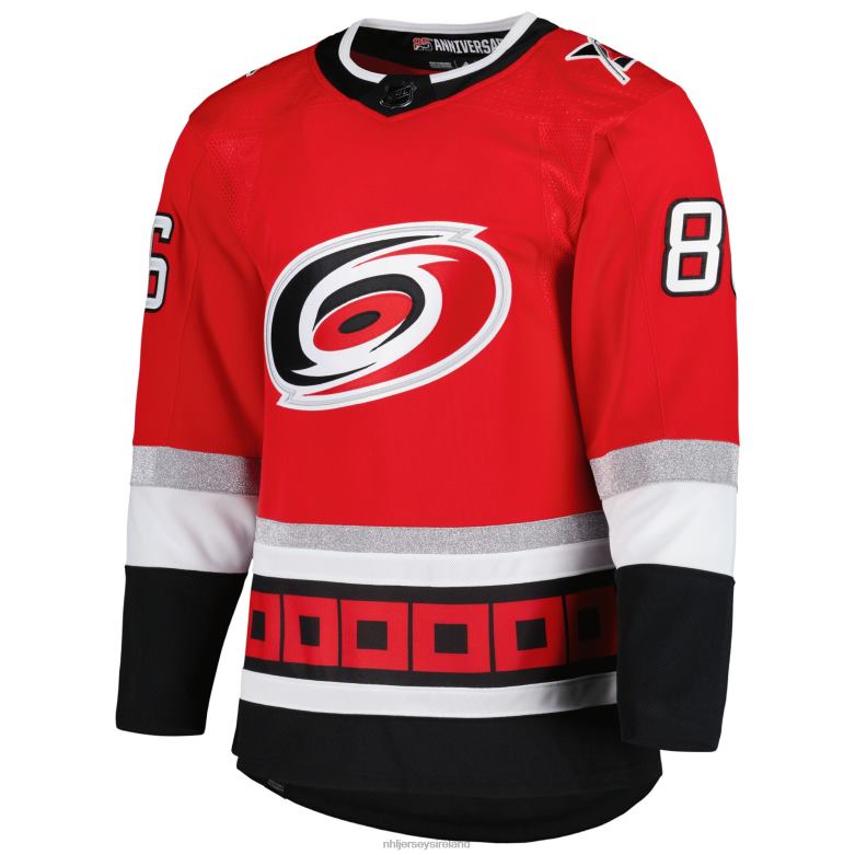 NHL Men Carolina Hurricanes Teuvo Teravainen Adidas Red 25Th Anniversary Authentic Pro Primegreen Player Jersey D002V885 Clothing
