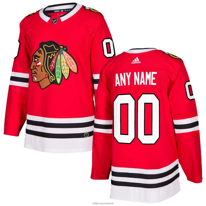 NHL Men Chicago Blackhawks Adidas Red Authentic Custom Jersey D002V1974 Clothing
