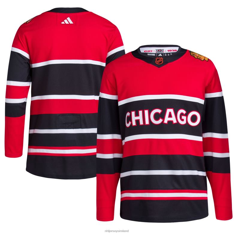 NHL Men Chicago Blackhawks Adidas Red Reverse Retro 20 Authentic Blank Jersey D002V485 Clothing