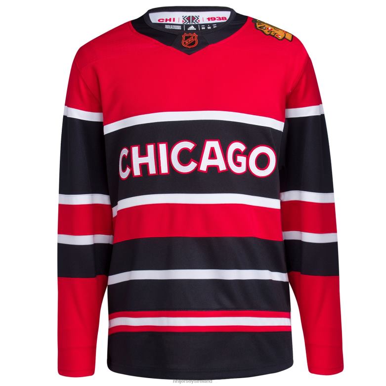 NHL Men Chicago Blackhawks Adidas Red Reverse Retro 20 Authentic Blank Jersey D002V485 Clothing