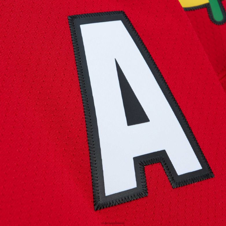 NHL Men Chicago Blackhawks Chris Chelios Mitchell  Ness Red 1991 Blue Line Player Jersey D002V685 Clothing