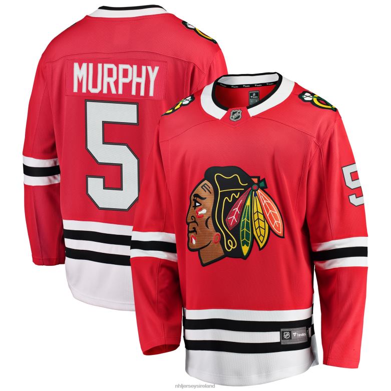 NHL Men Chicago Blackhawks Connor Murphy Fanatics Branded Red Breakaway Player Jersey D002V1816 Clothing