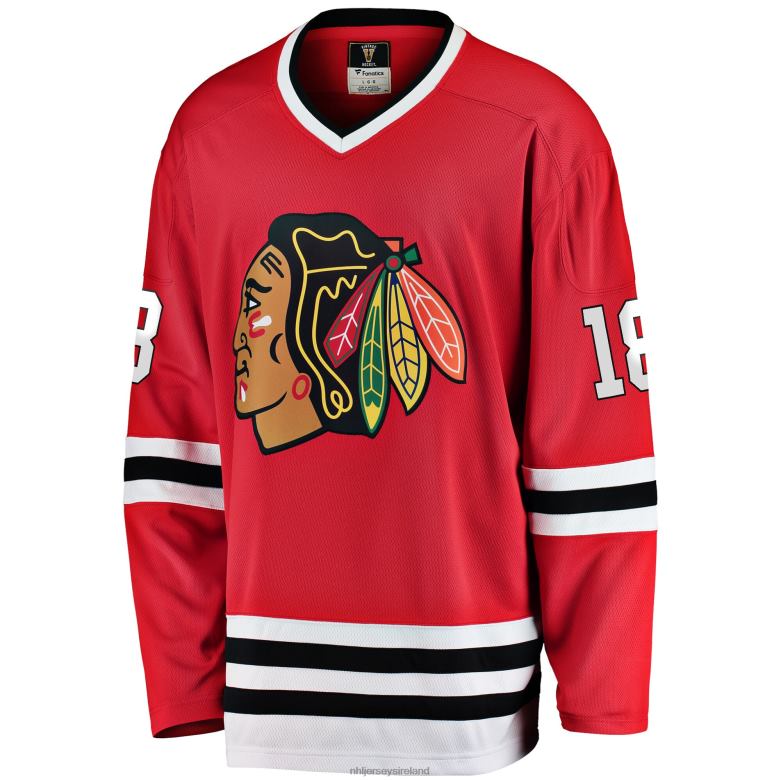 NHL Men Chicago Blackhawks Denis Savard Fanatics Branded Red Premier Breakaway Retired Player Jersey D002V1015 Clothing