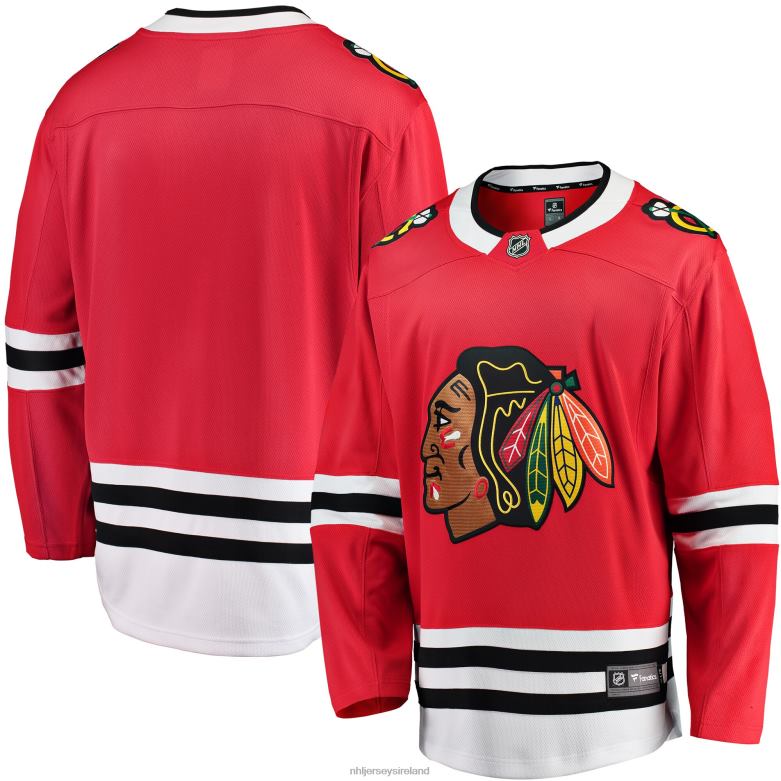 NHL Men Chicago Blackhawks Fanatics Branded Red Breakaway Home Jersey D002V392 Clothing