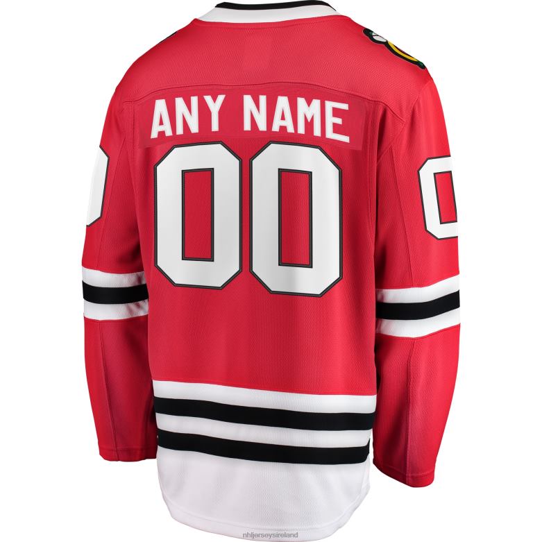 NHL Men Chicago Blackhawks Fanatics Branded Red Home Breakaway Custom Jersey D002V127 Clothing