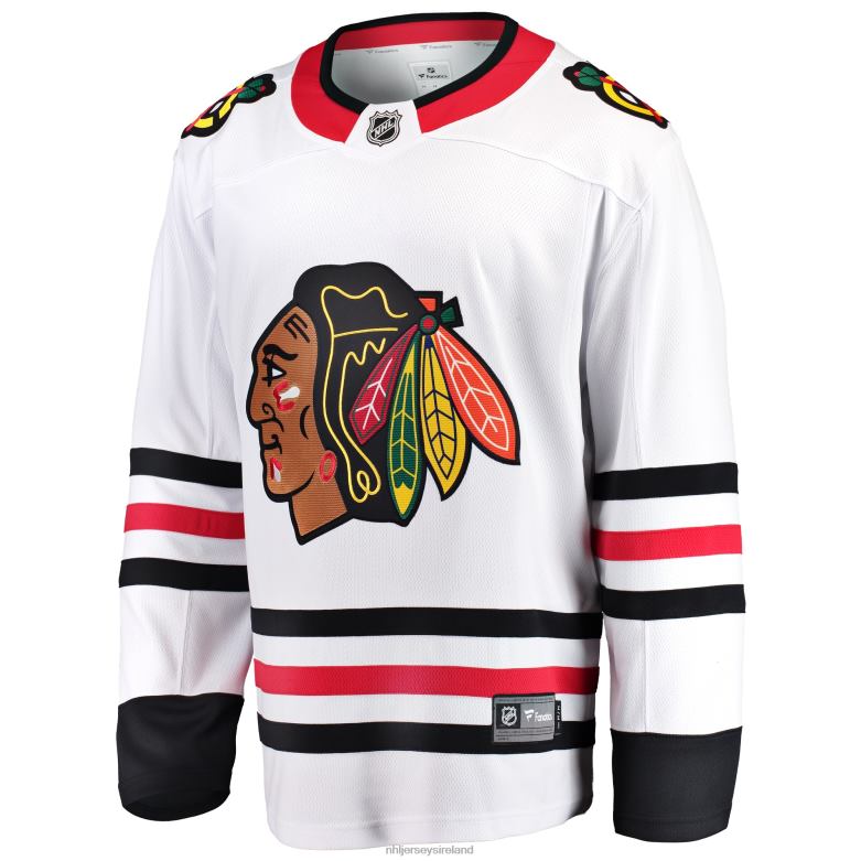 NHL Men Chicago Blackhawks Fanatics Branded White Breakaway Away Jersey D002V487 Clothing