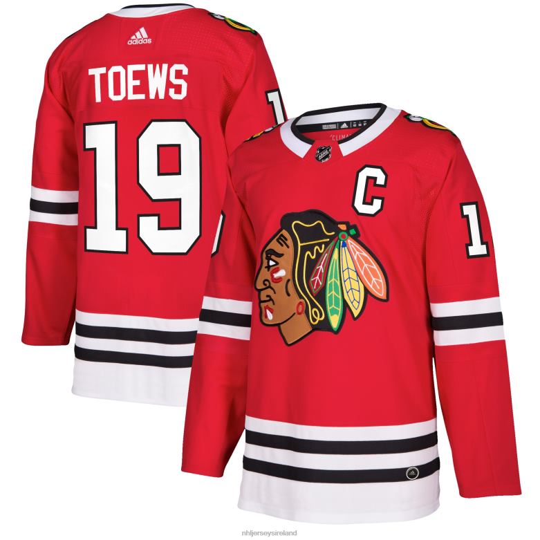 NHL Men Chicago Blackhawks Jonathan Toews Adidas Red Authentic Player Jersey D002V1482 Clothing